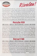 Porsche 959 - Ferrari F40 - Rivalen