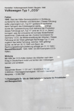 VW K�fer Typ 1 CCG (1945)