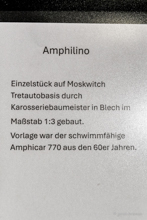 Amphilino - Kinderauto frei nach Amphicar 770 (Einzelst�ck)