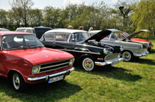 Opel Kadett B Coupé und zwei Opel Rekord P1