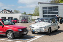 v.li.: VW Polo G60 - VW Karmann-Ghia Coupe Typ 14 (1960er Jahre)