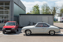 v.li.: VW Polo G60 - VW Karmann-Ghia Coupe Typ 14 (1960er Jahre)