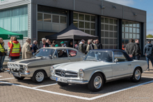 v.li.: Opel Kadett L Rallye Kiemencoupe - B-Modell - Mercedes-Benz SL W 113 Pagode (1963-71)