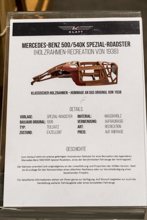 Mercedes Benz 500/540 K Spezial Roadster Holzrahmen Nachbau